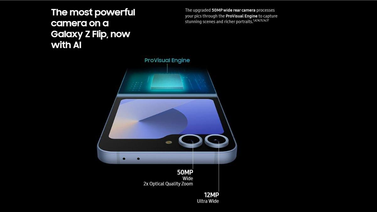 Spesifikasi kamera SAMSUNG Galaxy Z Flip6