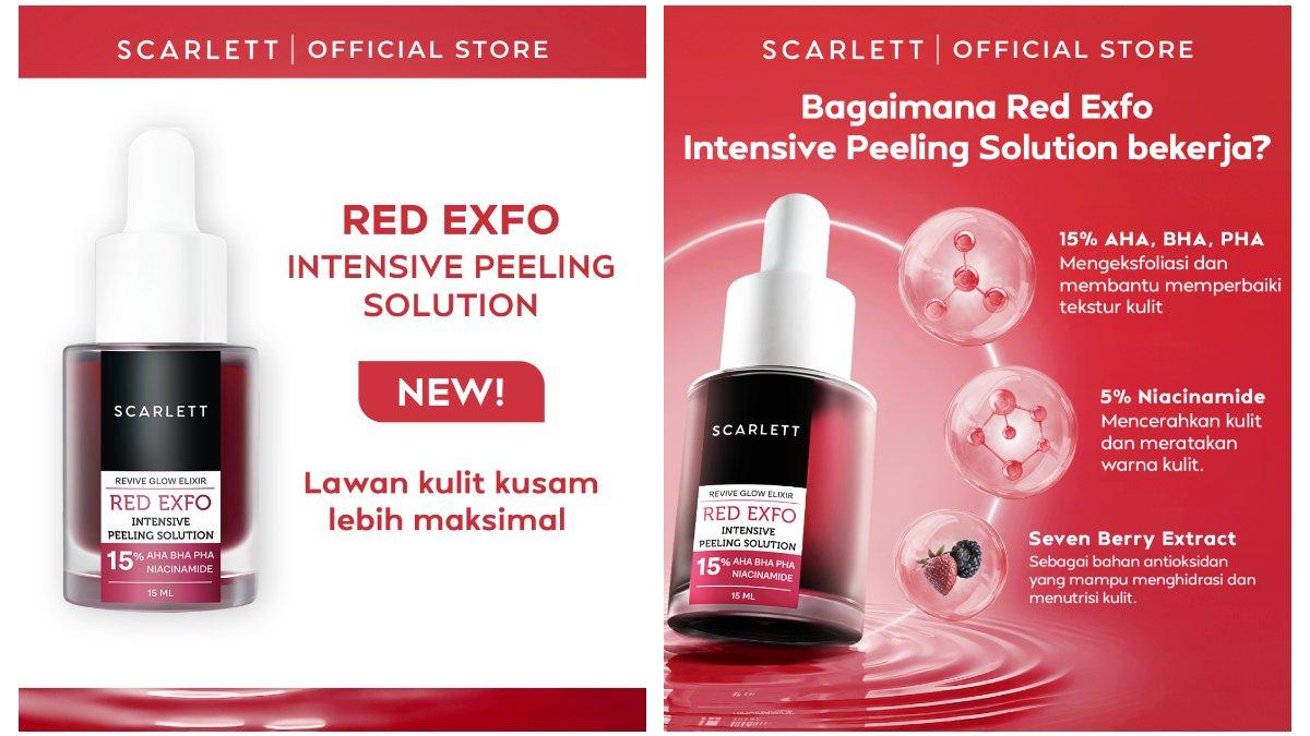 SCARLETT Whitening Revive Glow Elixir Red Exfo Intensive Peeling Solution