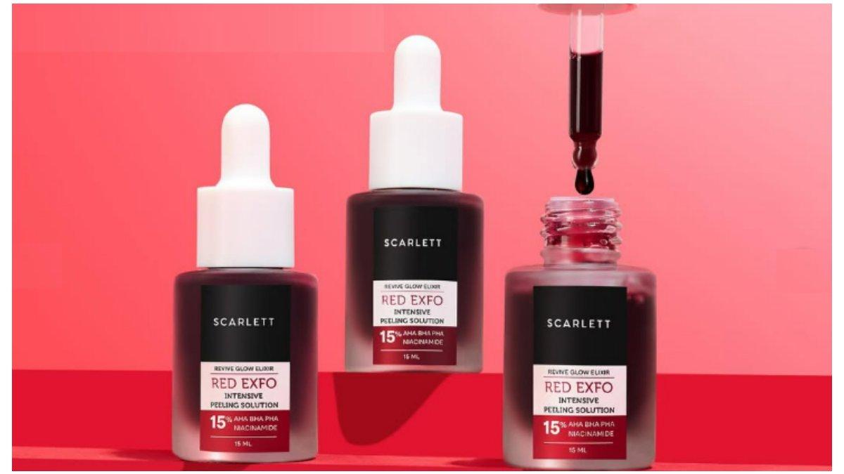 SCARLETT Whitening Revive Glow Elixir Red Exfo Intensive Peeling Solution