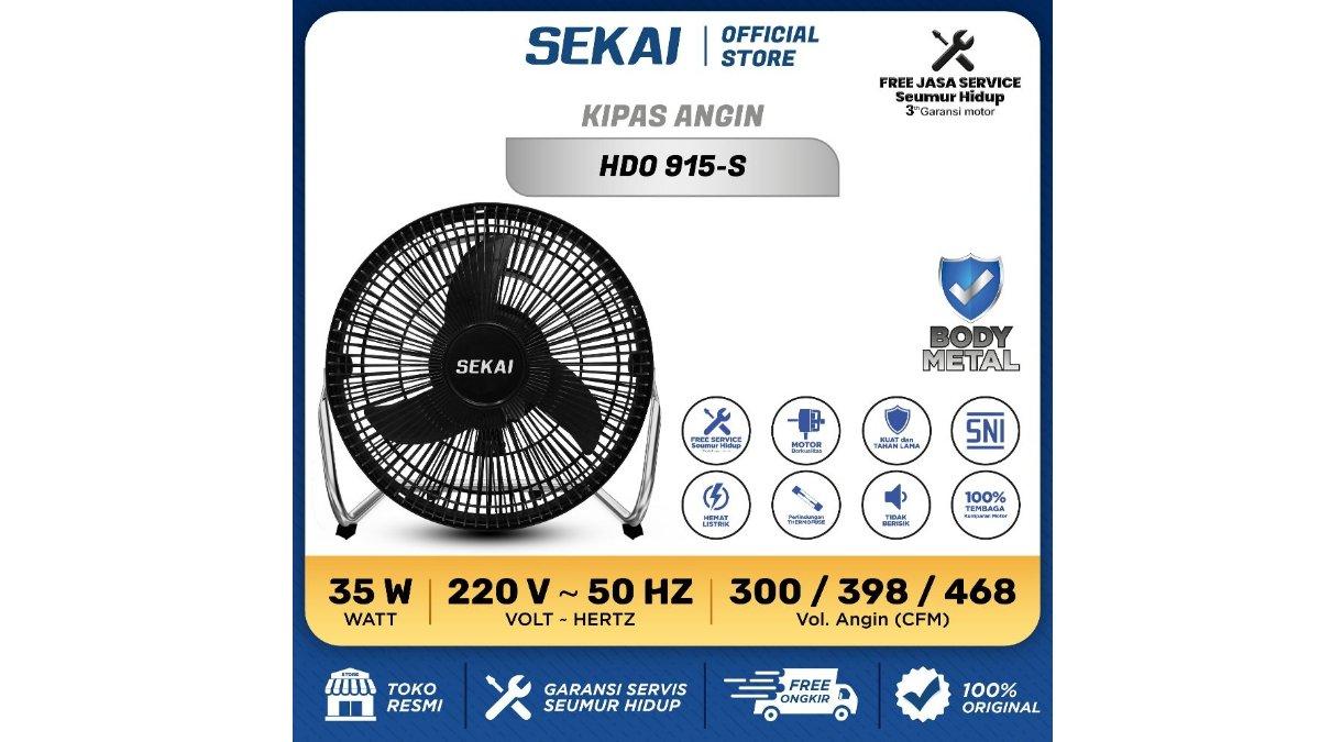SEKAI Kipas Angin Meja / Kipas Angin Duduk Tornado 9 Inch - HDO 915-S