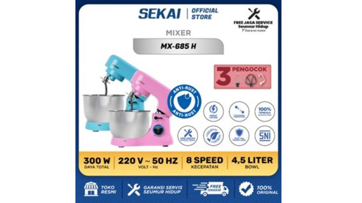 SEKAI Stand Mixer 4.5 Liter Pengaduk Adonan Kue - MX 685
