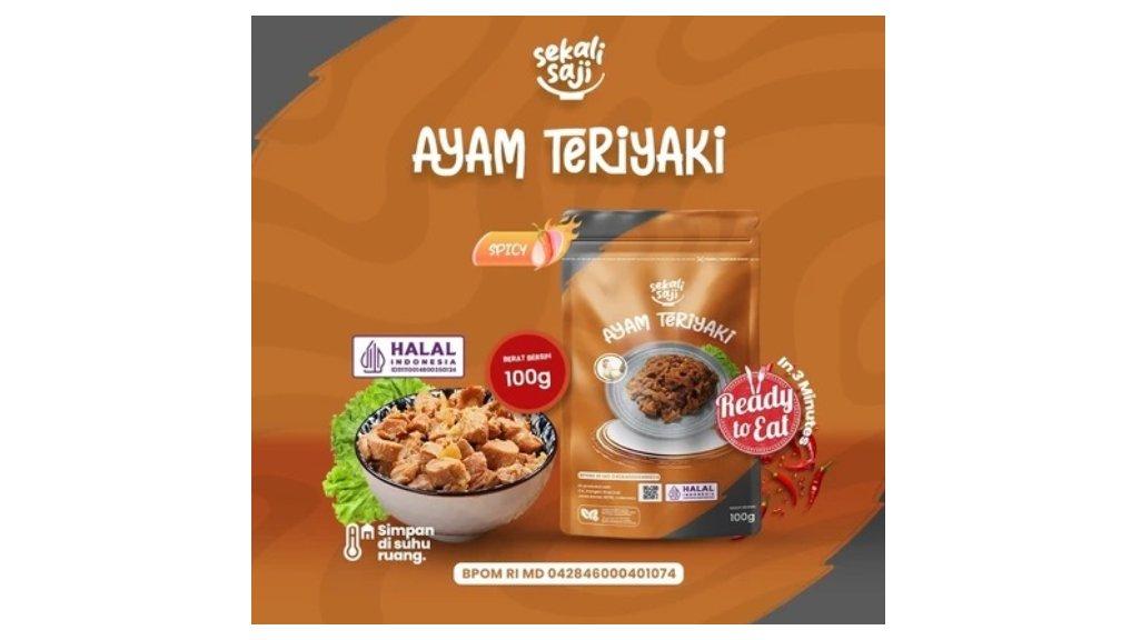 SEKALI SAJI - Lauk Instan Ayam Teriyaki 100gr Makanan Siap Saji Lauk Mateng Halal SekaliSaji