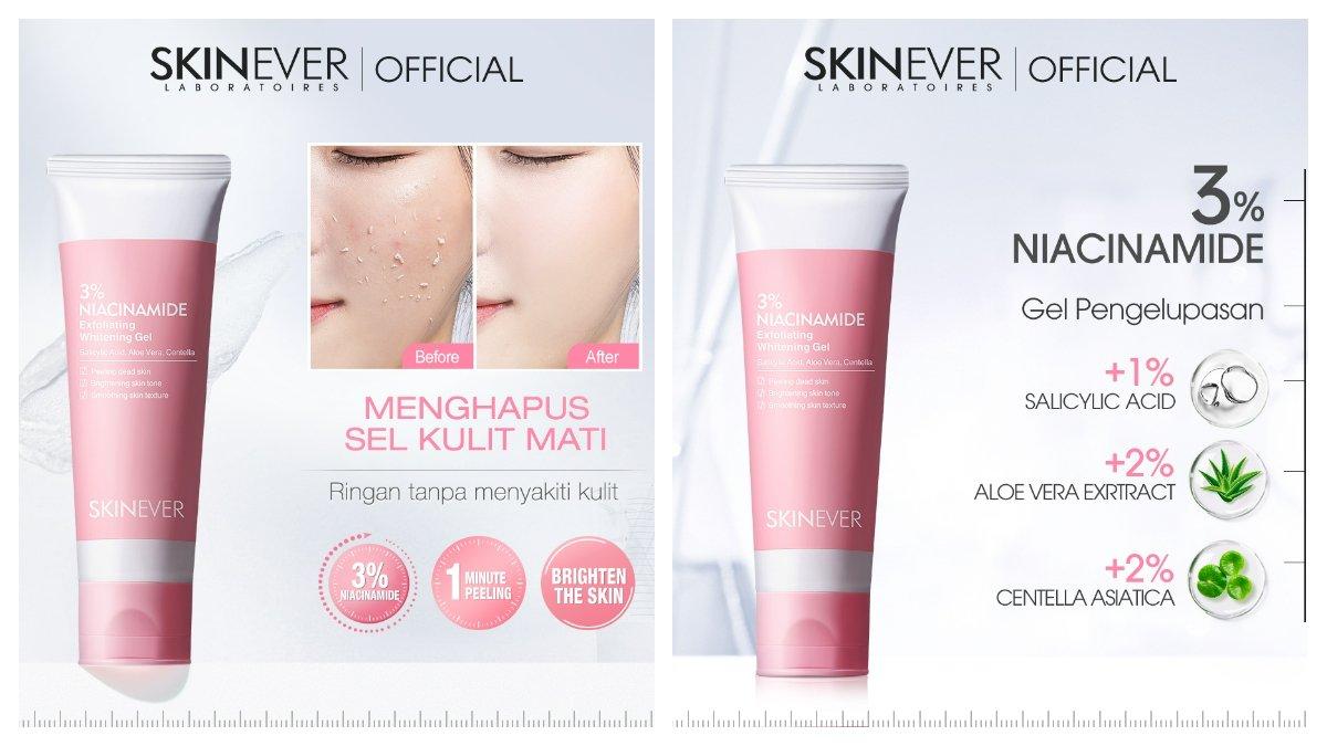 SKINEVER 3 persen Niacinamide Exfoliating Whitening Gel