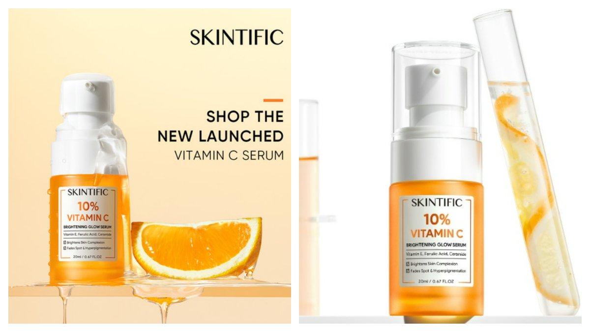 SKINTIFIC 10 persen Vitamin C Brightening Glow Serum