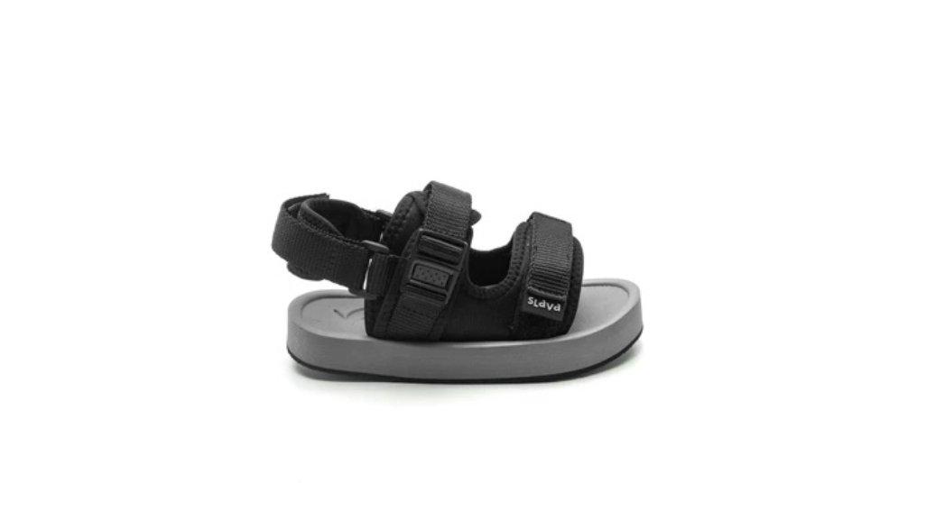 SLAVA - Sandal Gunung Anak Anti Slip Alfa Black Grey Ukuran 22-35 - Slavakids