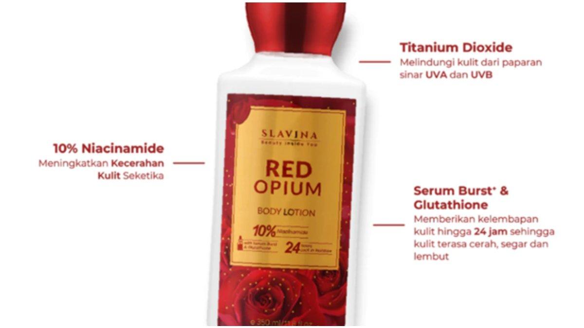 SLAVINA Hand Body Lotion Red Opium
