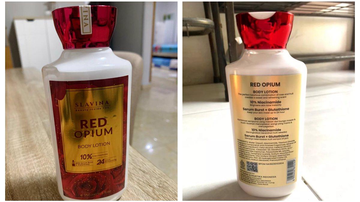 SLAVINA Hand Body Lotion Red Opium