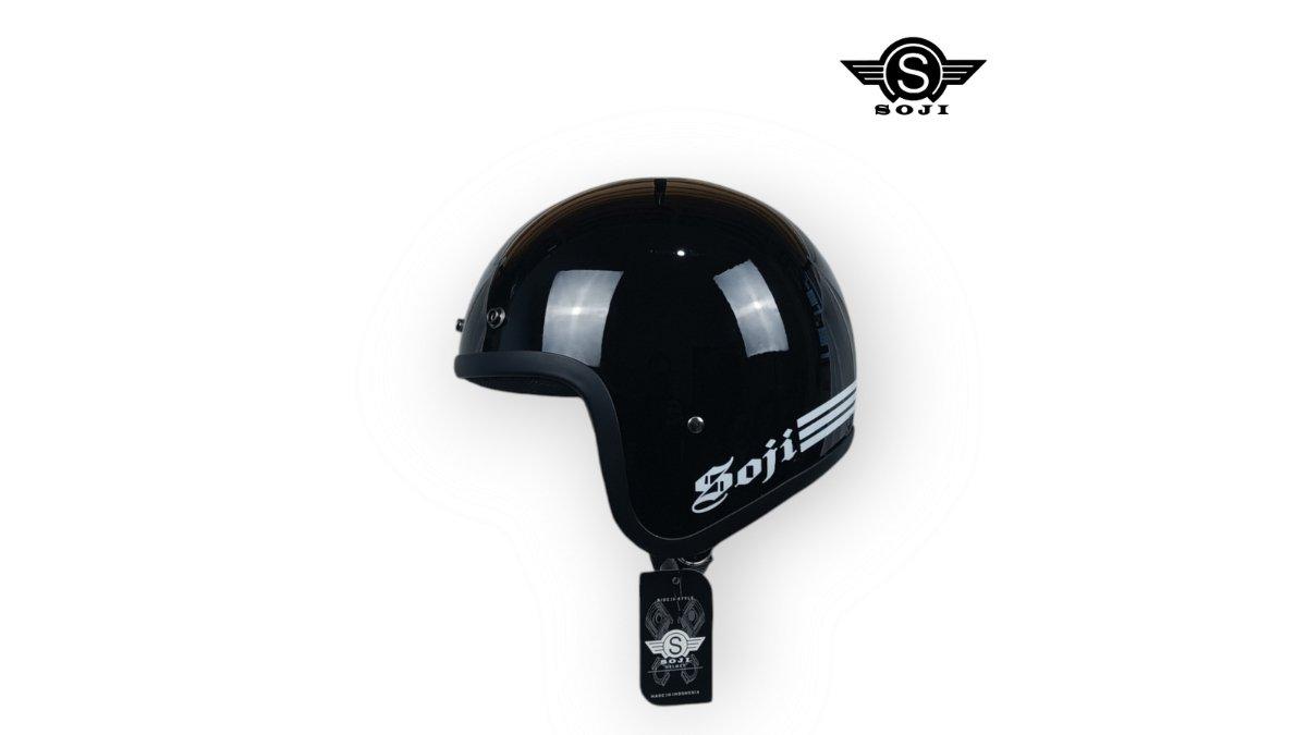 SOJI Helm Retro Polos Clasic Holmes Lh Pet Hitam