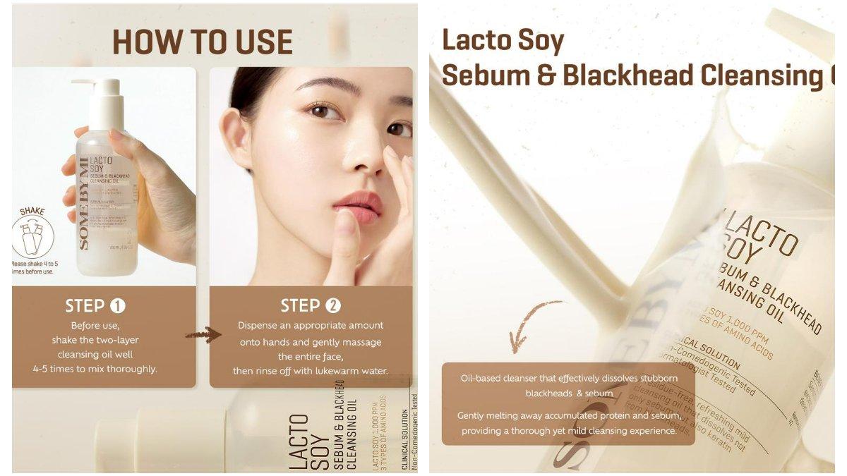 SOME BY MI Lacto Soy Sebum + Blackhead Cleansing Oil