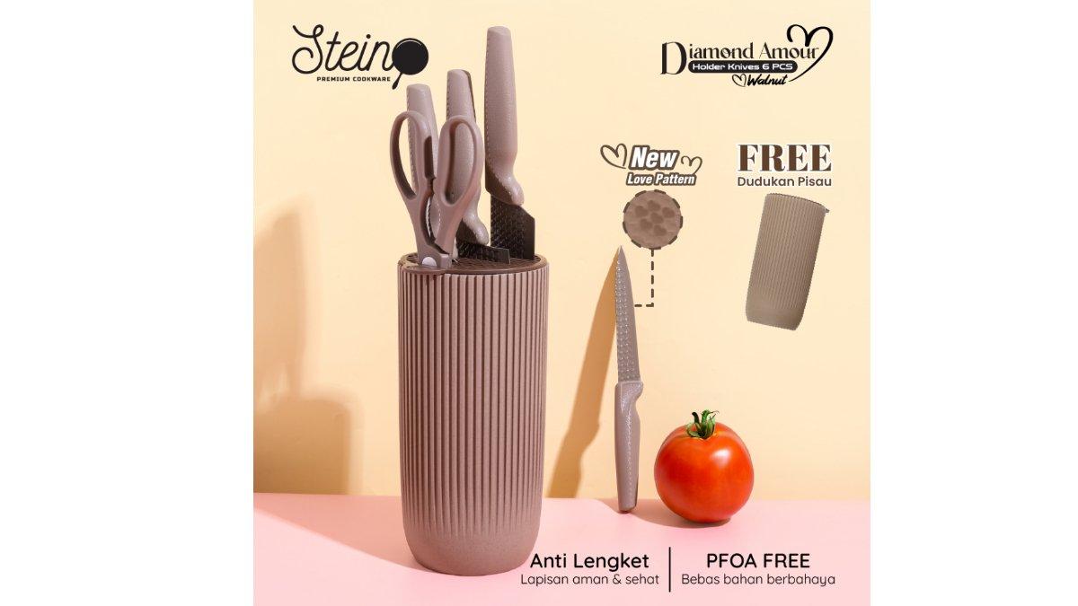 STEIN Diamond Amour Holder Knives 6in1