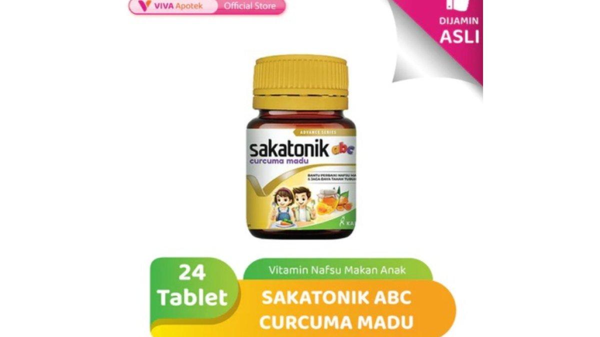 Sakatonik ABC Curcuma Madu Vitamin Nafsu Makan Anak (24 Tablet)