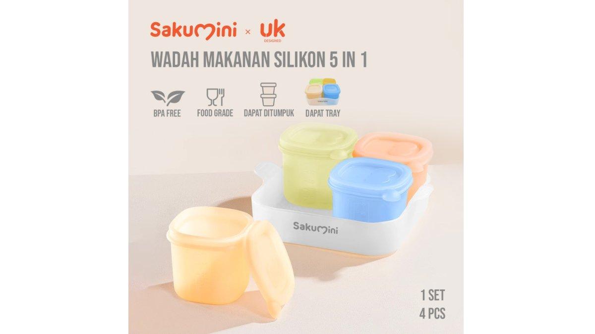 Sakumini PP Food Container Wadah MPASI Tray Storage Box Anak Bayi