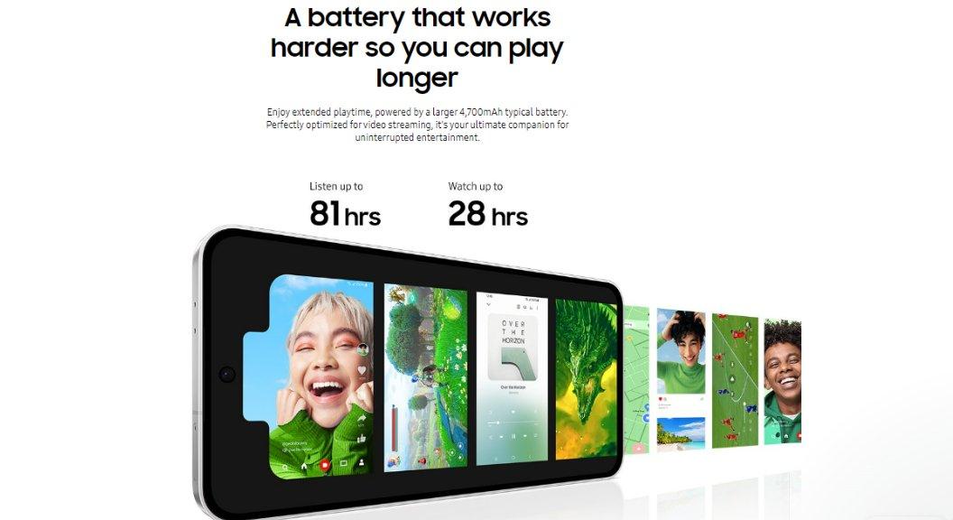 Samsung Galaxy S24 FE dibekali baterai 4.700 mAh.