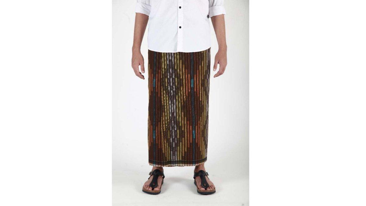 Sarung Mangga Millenium Dobby Eksklusif Warna Cokelat Tua MK47