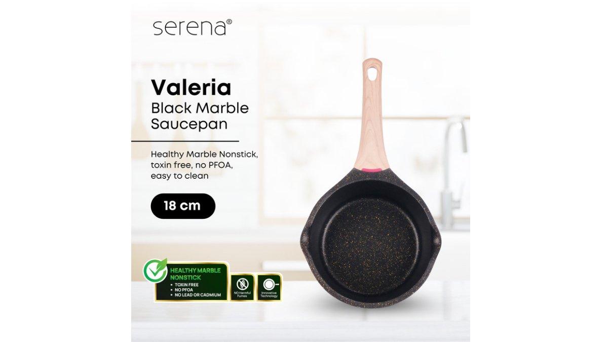 Sauce Pan Anti Lengket Die-Cast Aluminium Serena - 18 cm With Lid