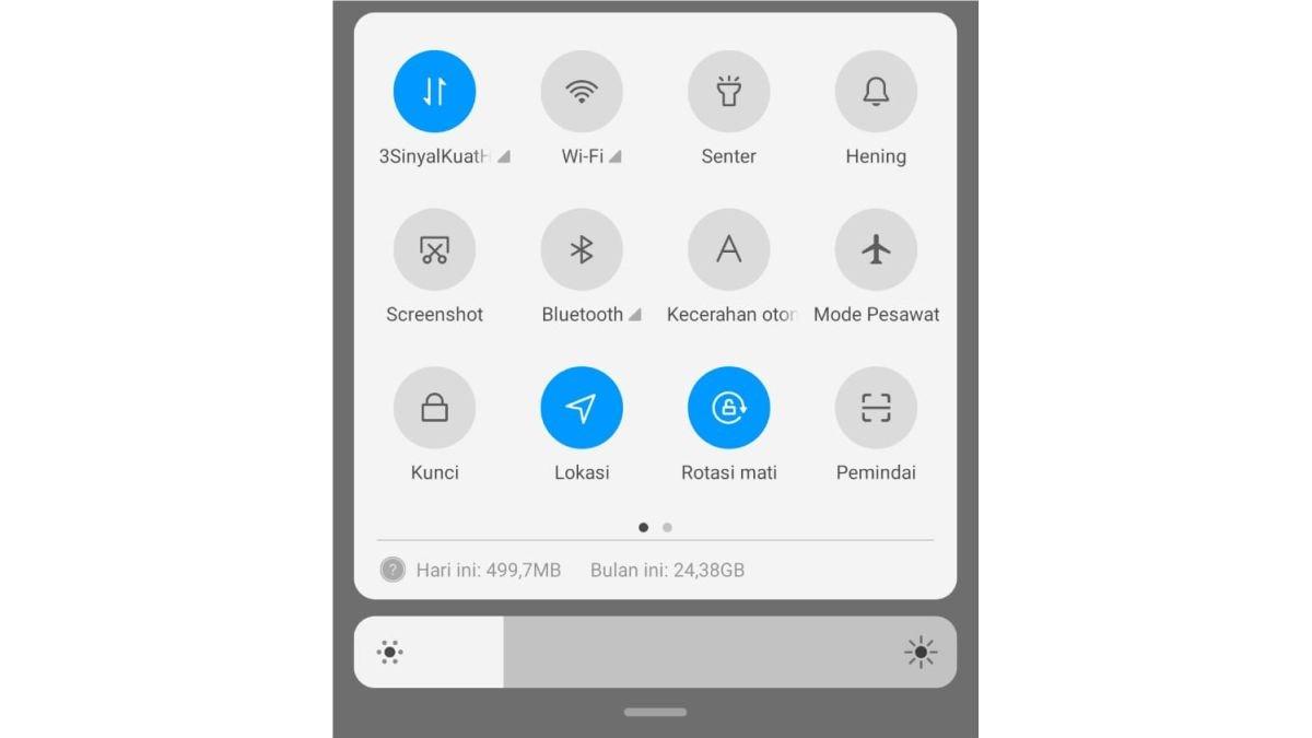 Fitur Screenshot di HP Xiaomi