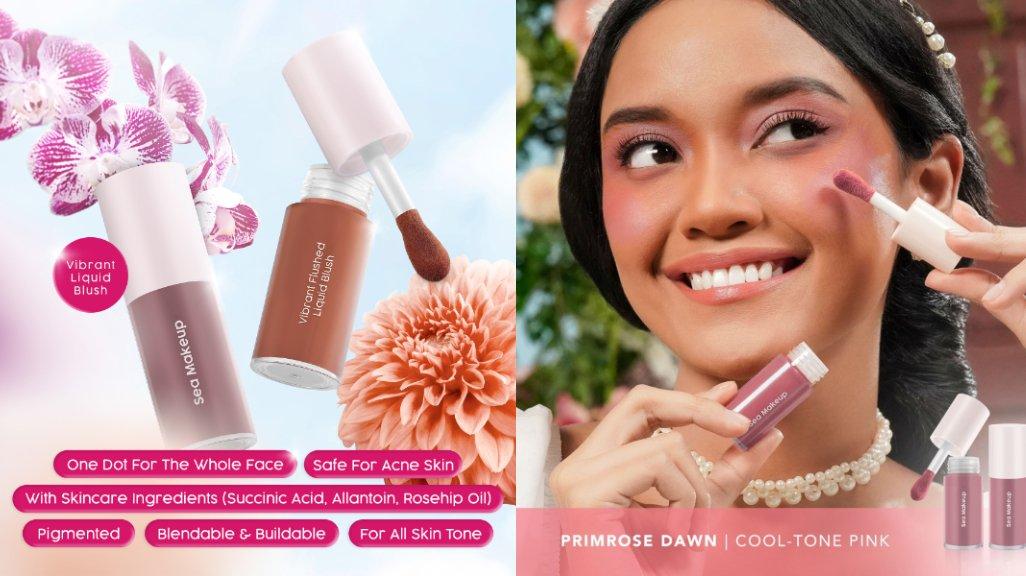 Sea Makeup Vibrant Flushed Liquid Blush new looks