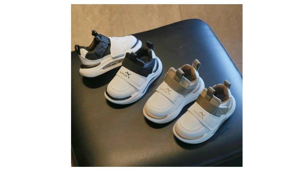 Sepatu Anak Laki-laki Sneaker Anak Cowok Perekat Velkro Premium Premium