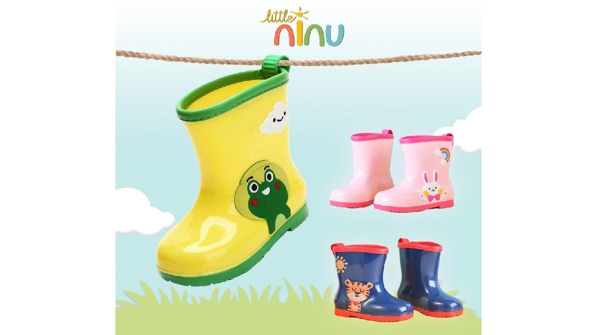 Sepatu Boot Silicon Anti Air Anak Little Ninu