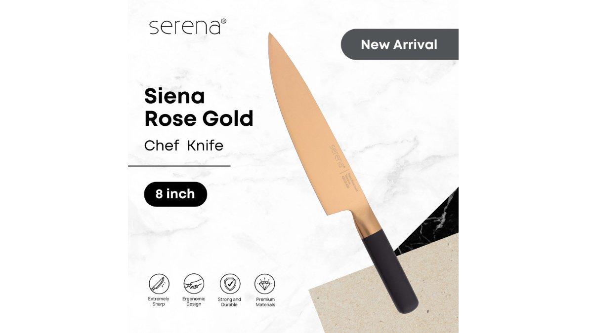 Serena Chef Knife Sienna Rose Gold - 8 inch 
