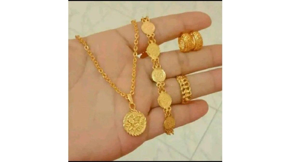 Set Perhiasaan Koin Lapis Emas K-Gold