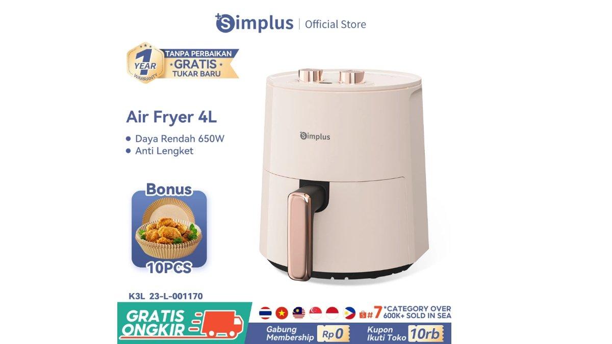 Simplus Air Fryer 4L Low Watt 650w