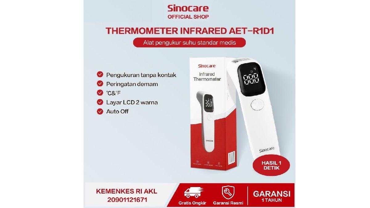 Sinocare Termometer Infrared Thermometer Digital Bayi AET-R1D1