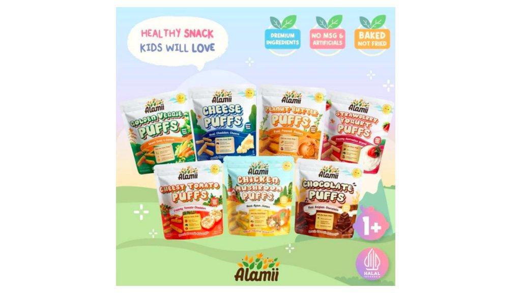 Snack Sehat Anak - Alamii Puffs - Gluten Free 