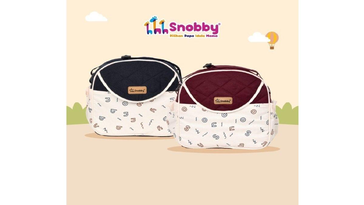 Snobby Tas Perlengkapan Bayi Diaper Bag Kecil Saku Motif Athaya Series