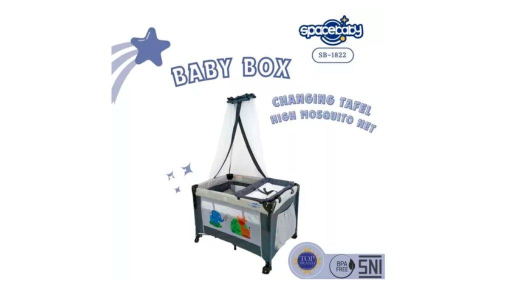Spacebaby Baby Box Side Bed Bisa Buka Samping SB 1822