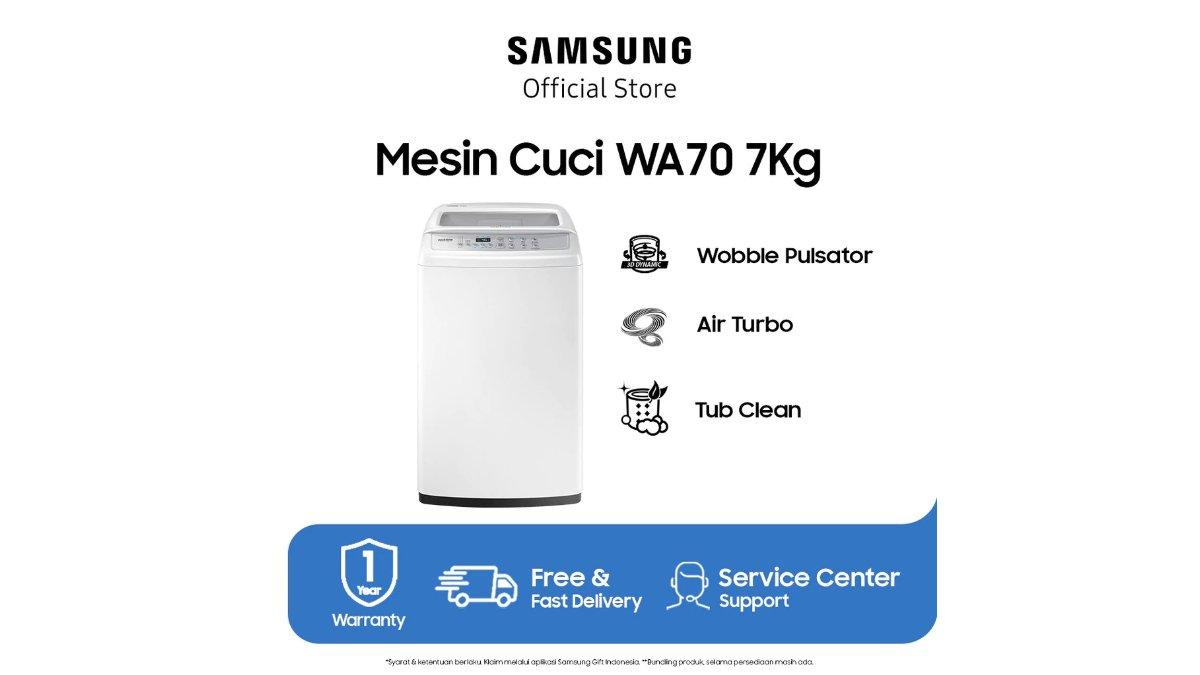 SAMSUNG Mesin Cuci Top Loading WA70H4200SW/SE