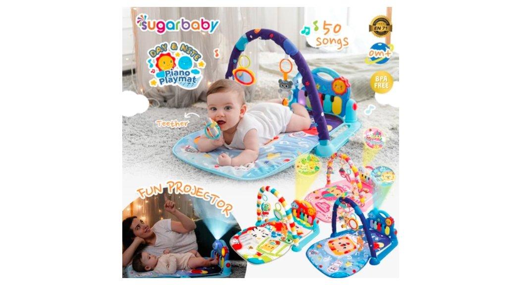 Sugarbaby Day & Nite Piano Playmat Dengan Light & Musik
