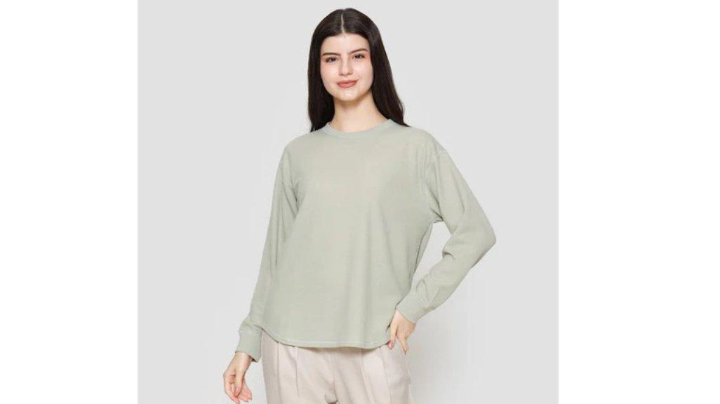 Suko Waffle Kaos Lengan Panjang Wanita 121841795