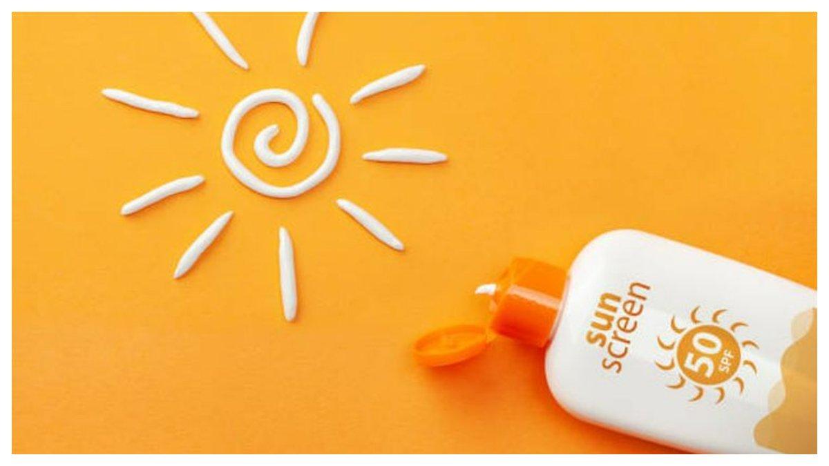 Sunscreen dengan SPF untuk melindungi kulit.