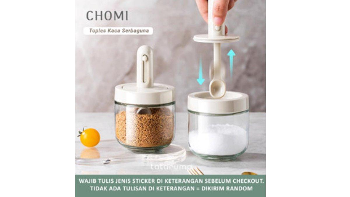  TATARUMA Chomi - Toples Tempat Wadah Bumbu Jar Kaca