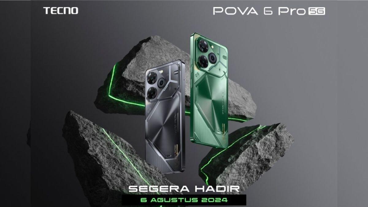 TECNO POVA 6 Pro 5G rencananya bakal resmi diperkenalkan di Indonesia 6 Agustus mendatang