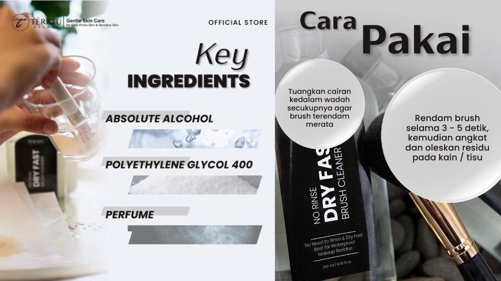 TERATU BEAUTY No Rinse Dry Fast Brush Cleaner