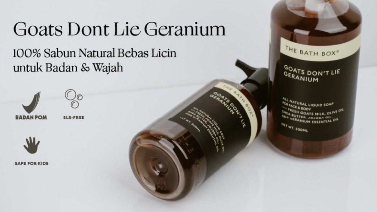 THE BATH BOX Goats Don't Lie Geranium Liquid Soap