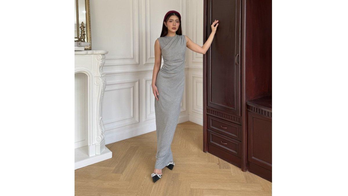 THETA DRESS Basic Dress Panjang