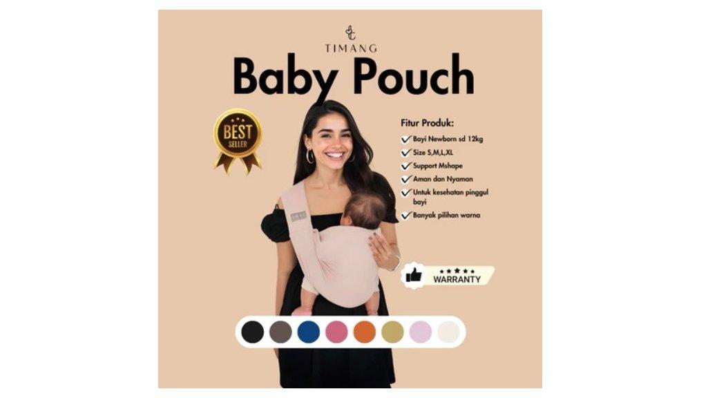 TIMANG - Gendongan Bayi Depan Samping Baby Pouch / Baby Sling / Instant Geos / Gendongan Instan