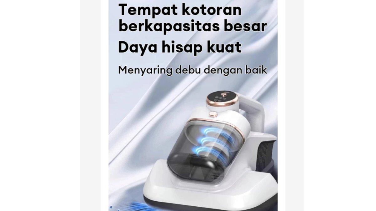 TIXX Dust Mite Vacuum Cleaner dengan daya hisap kuat.