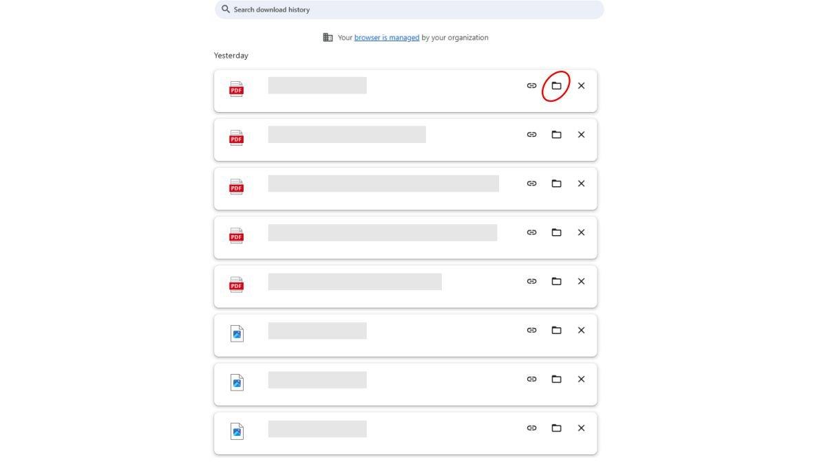 Tampilan history download Google Chrome