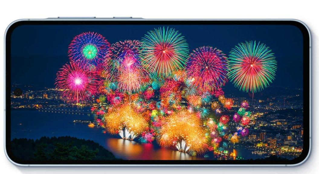 Tampilan layar Samsung Galaxy A55 5G