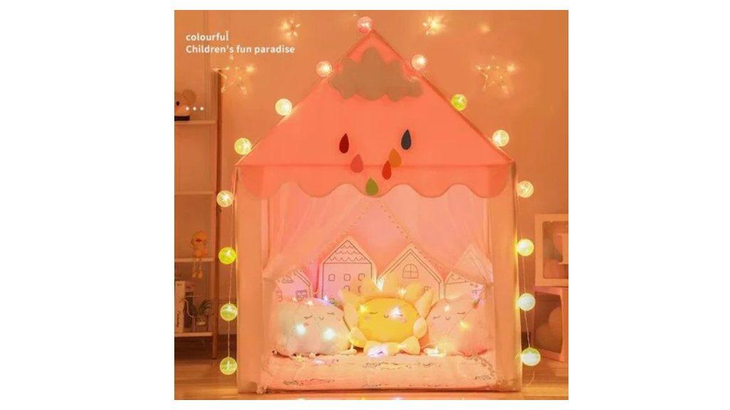 Tenda Anak Perempuan Jumbo Rumah Putri Princess Kastil Tenda Model Rumah Mainan Anak-Anak