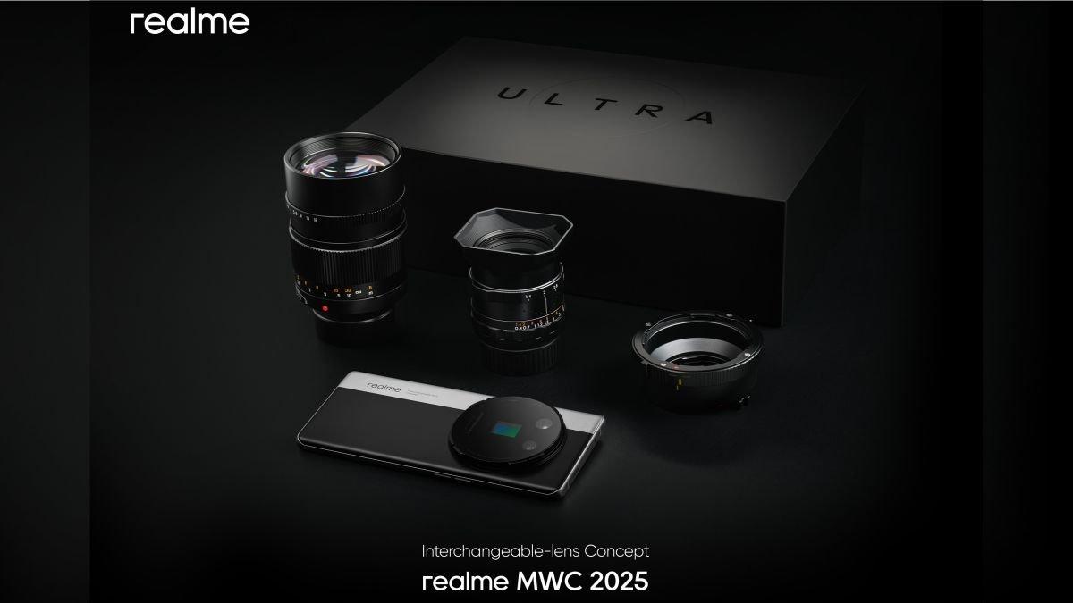 Ilustrasi konsep kamera interchangeable yang dipaparkan realme