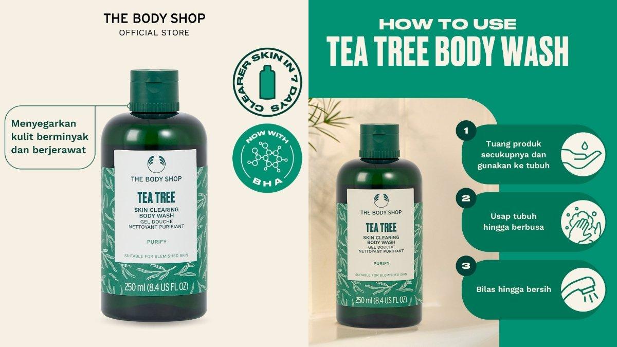 The Body Shop Tea Tree Skin Clearing Body Wash Shower Gel
