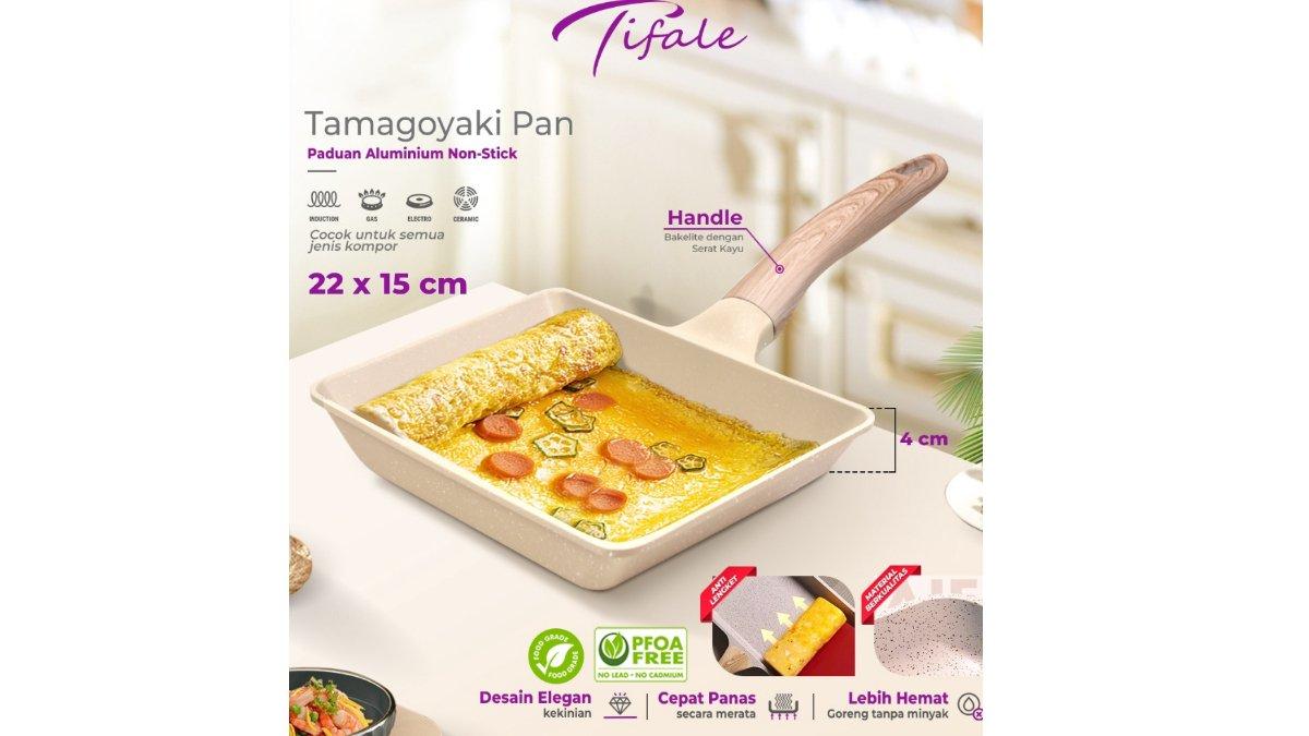 Tifale Tamagoyaki Pan White Granite 