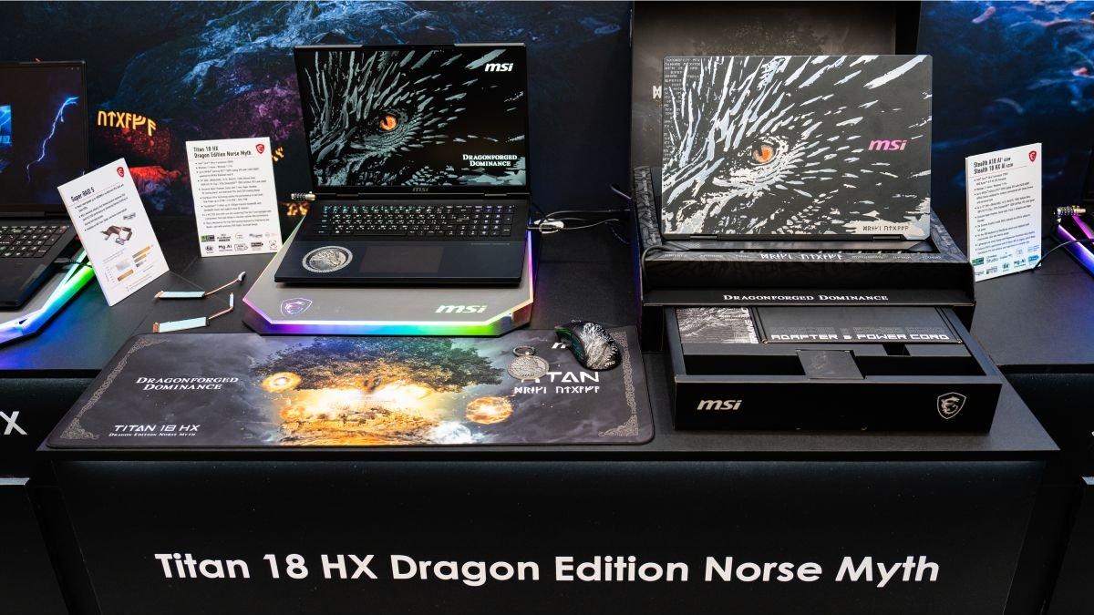 Laptop MSI Titan 18 HX Dragon Edition Norse Myth