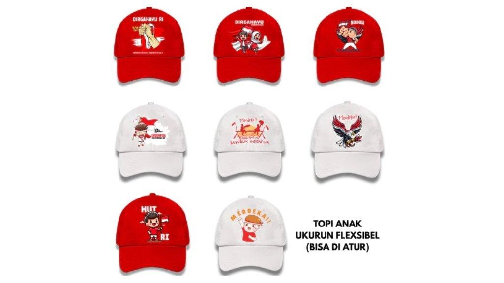 Topi Anak Kemerdekaan Indonesia untuk 17 Agustus Hari Kemerdekaan NKRI Merdeka Couple