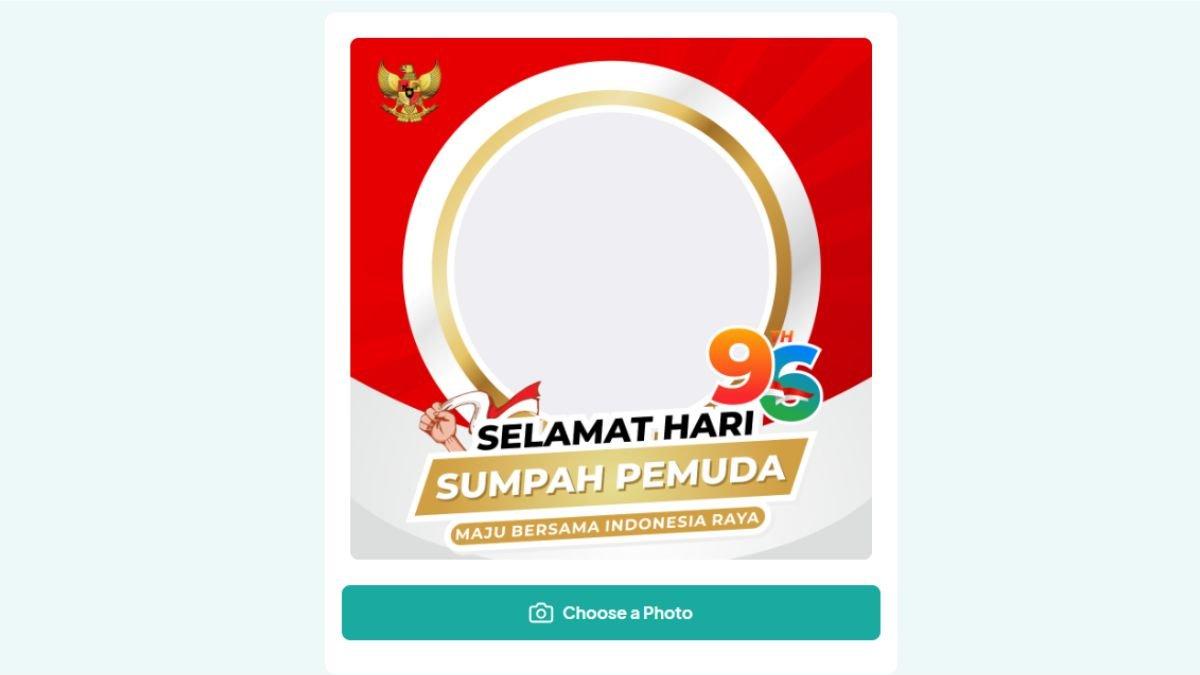 Cara pasang twibbon hari Sumpah Pemuda 2024 di Twibbonize